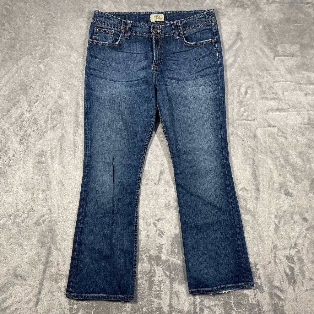 BKE Stella‎ Bootcut Jeans Medium Wash Distressed Women's Size 30(31)x29 1/2(28)